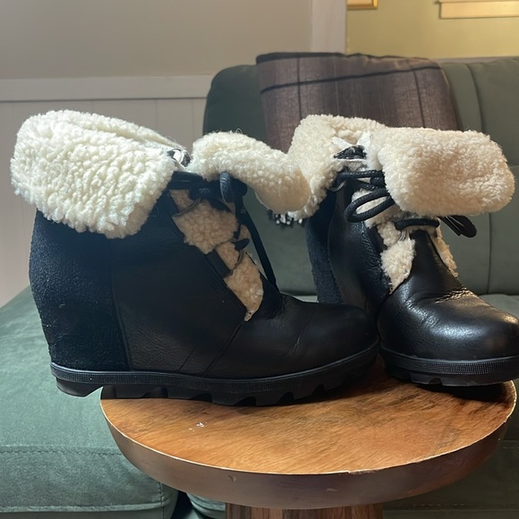 Sorel Joan of Arctic Shearling Wedge Boots - Picture 12 of 14